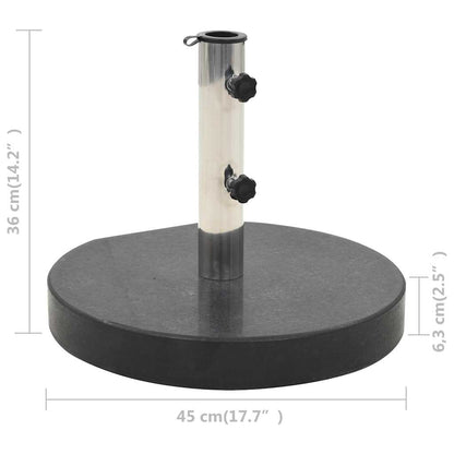 Parasolvoet Rond 28,5 Kg Graniet 1 30 kg Zwart