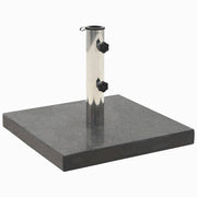 Square parasol base 28.5 kg granite black