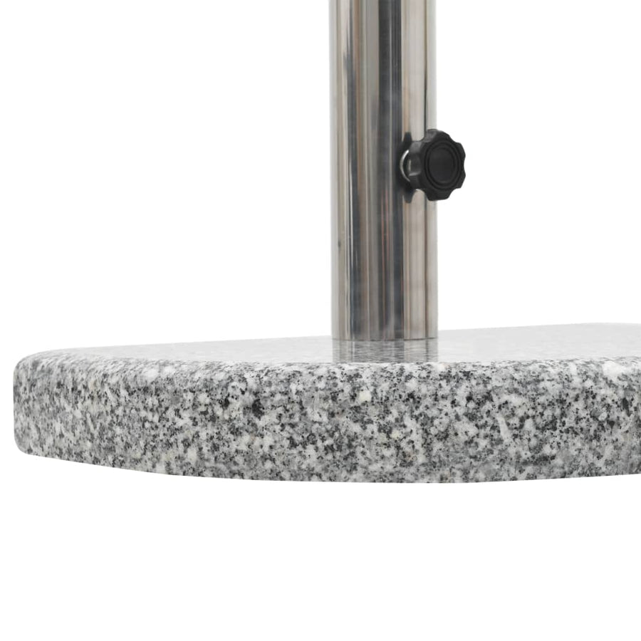 Parasolvoet Gebogen 10 Kg Graniet Grijs