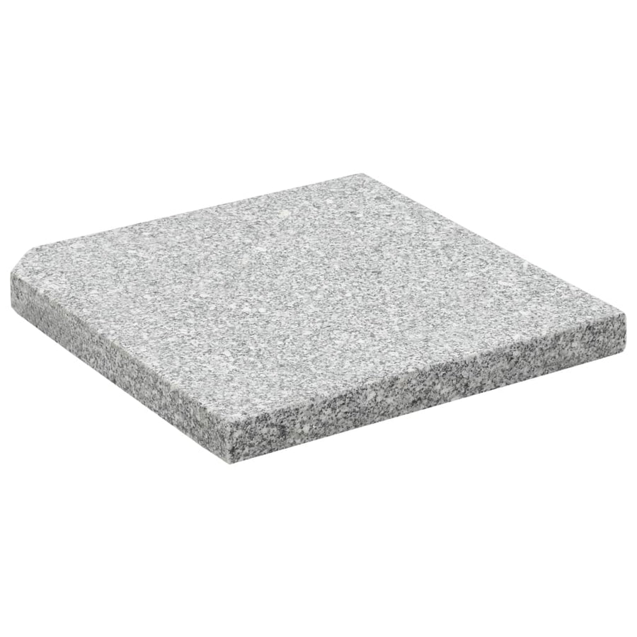 Parasolvoetplaat Vierkant Graniet Grijs 25 kg