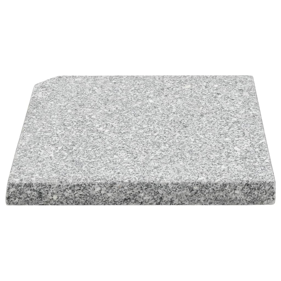 Parasolvoetplaat Vierkant Graniet Grijs 25 kg