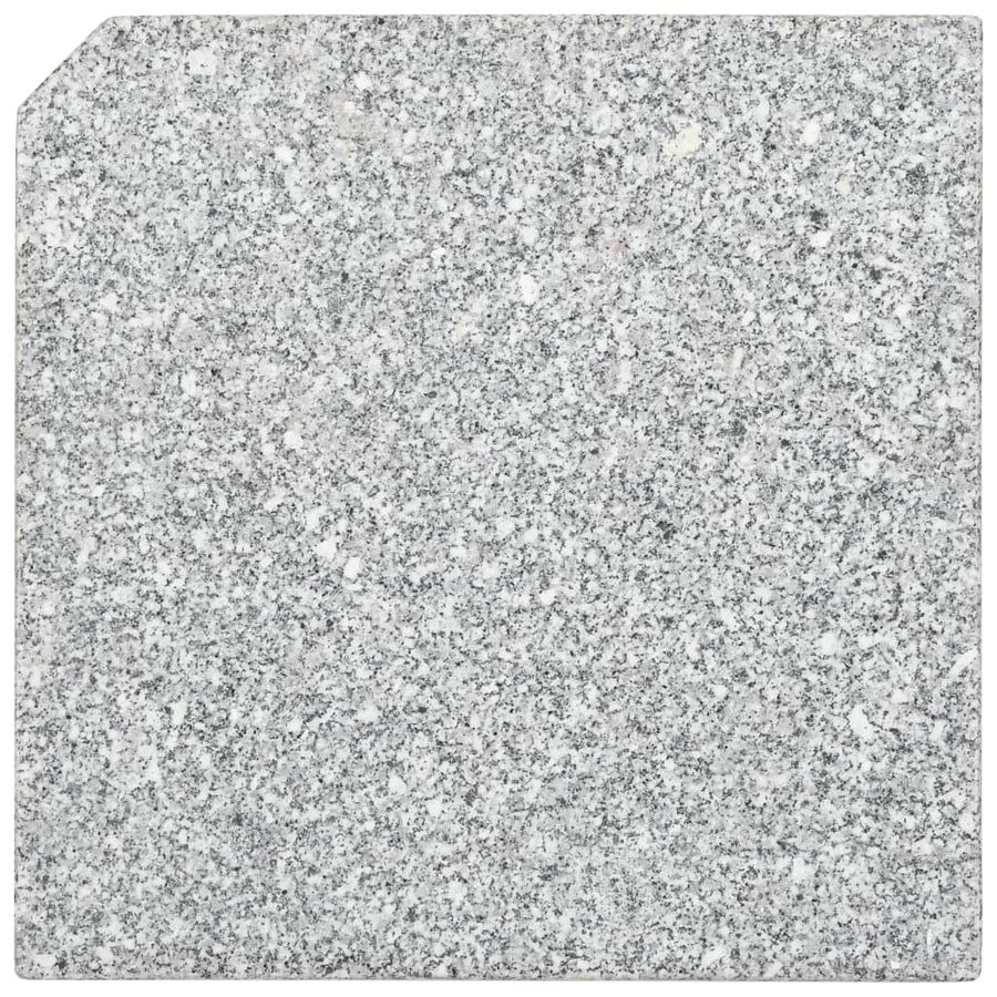 Parasolvoetplaat Vierkant Graniet Grijs 25 kg