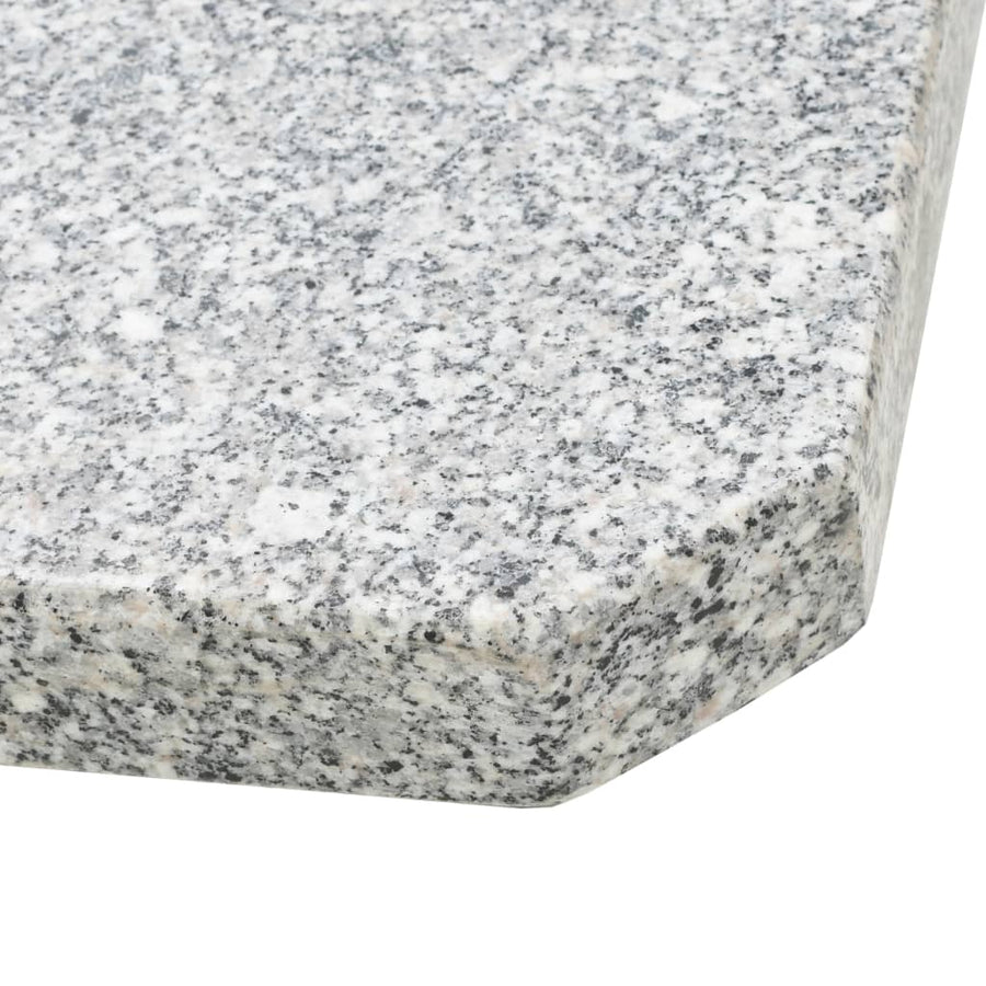 Parasolvoetplaat Vierkant Graniet Grijs 25 kg