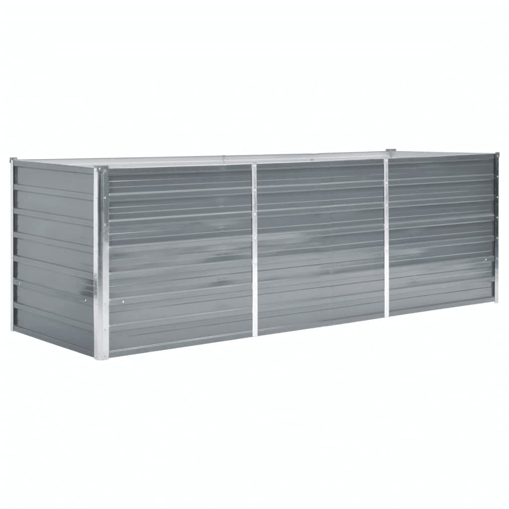 Plantenbak Verhoogd Gegalvaniseerd Staal 240 x 80 x 77 cm