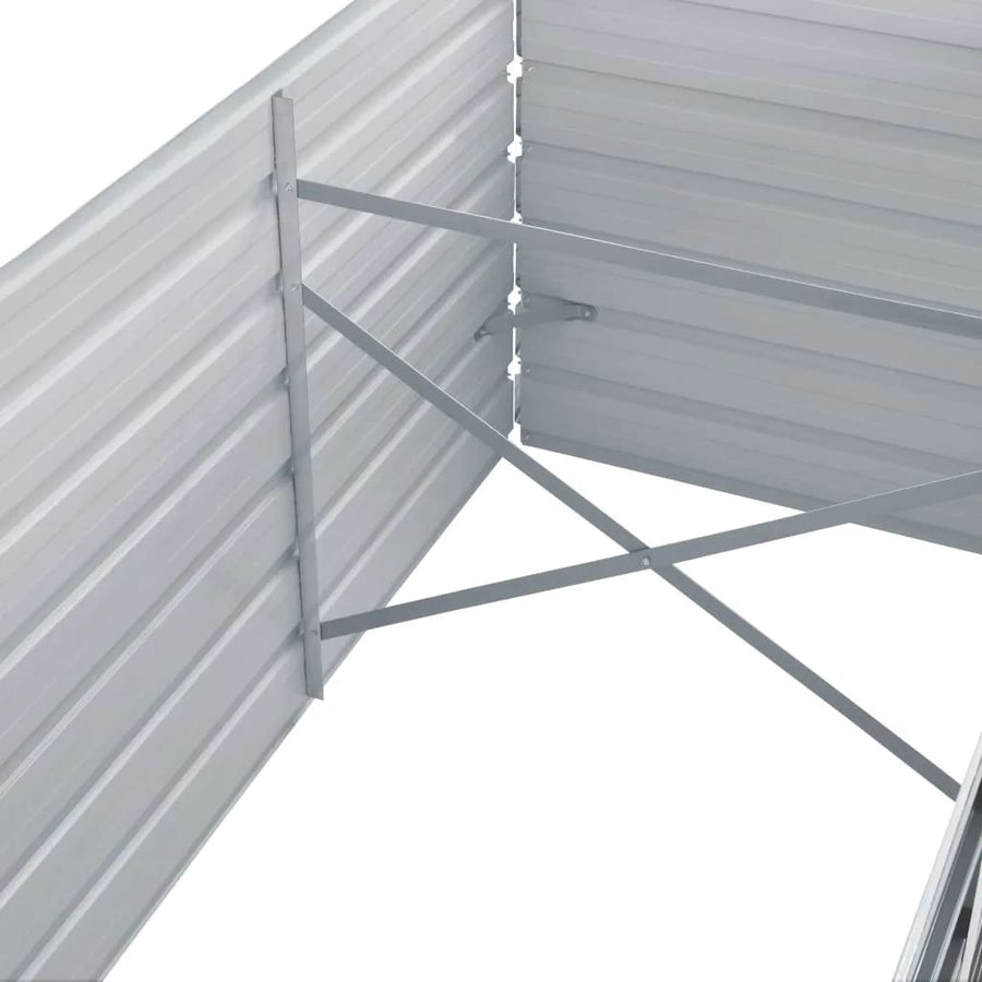 Plantenbak Verhoogd Gegalvaniseerd Staal 240 x 80 x 77 cm