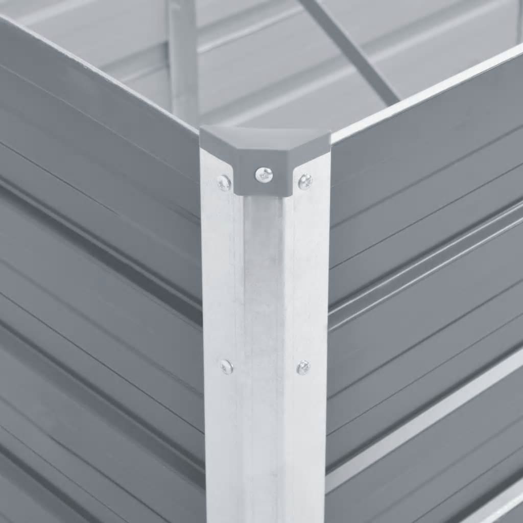 Plantenbak Verhoogd Gegalvaniseerd Staal 240 x 80 x 77 cm
