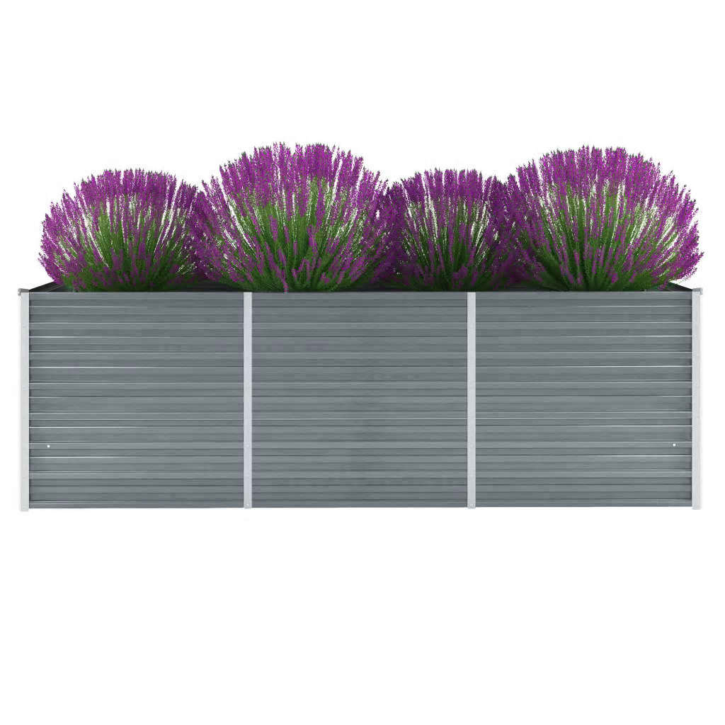 Plantenbak Verhoogd Gegalvaniseerd Staal 240 x 80 x 77 cm