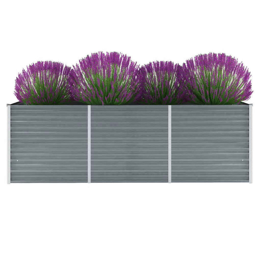 Plantenbak Verhoogd Gegalvaniseerd Staal 240 x 80 x 77 cm