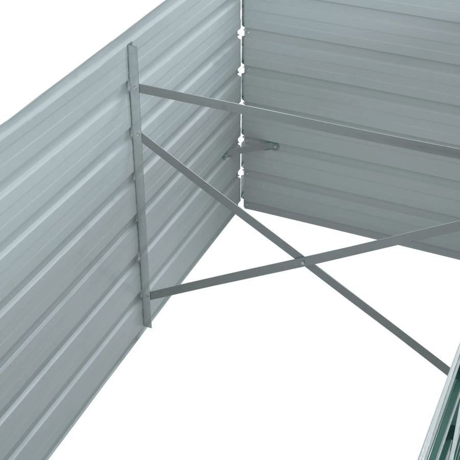 Plantenbak Verhoogd Gegalvaniseerd Staal 240 x 80 x 77 cm