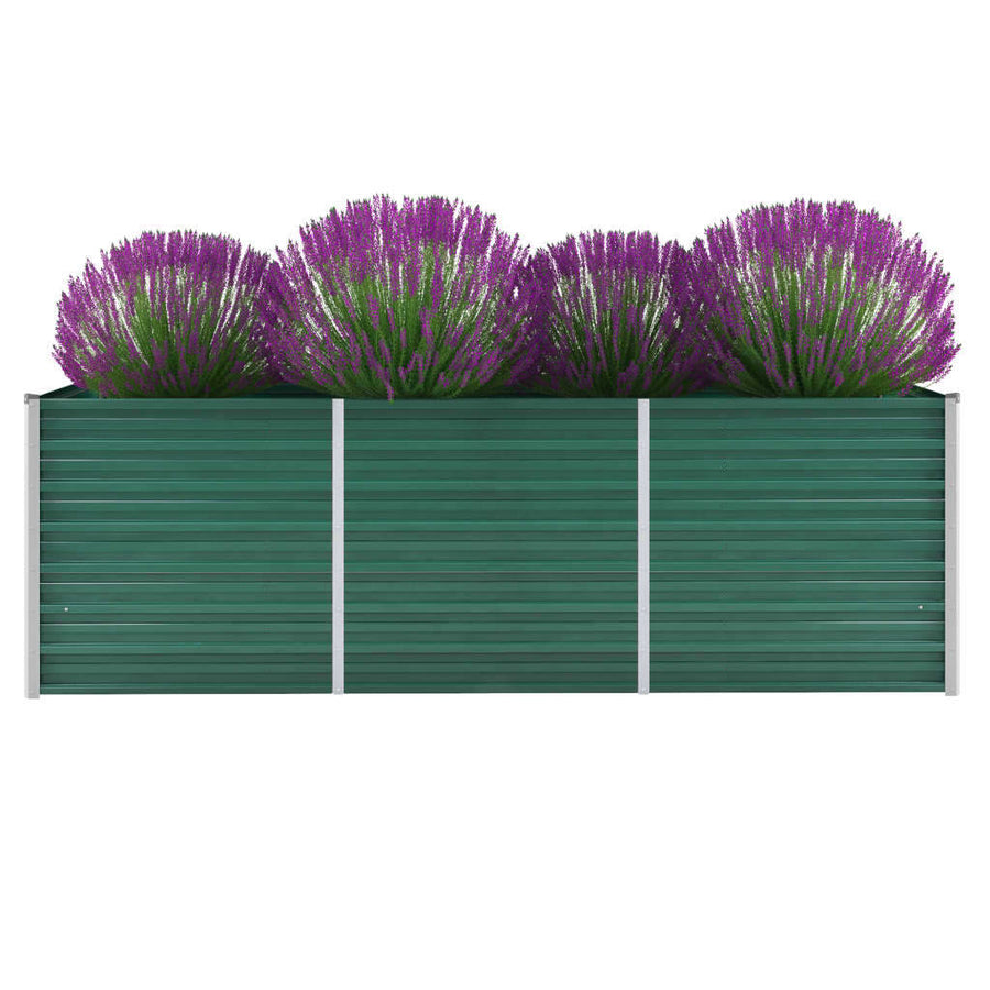 Plantenbak Verhoogd Gegalvaniseerd Staal 240 x 80 x 77 cm