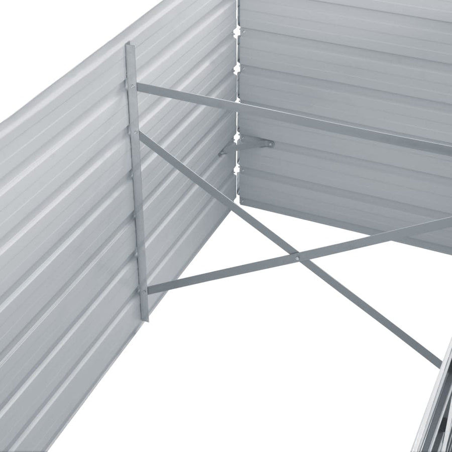 Plantenbak Verhoogd Gegalvaniseerd Staal 240 x 80 x 45 cm