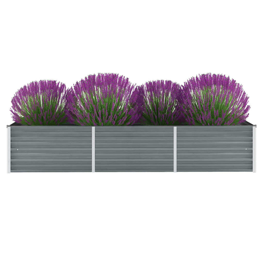 Plantenbak Verhoogd Gegalvaniseerd Staal 240 x 80 x 45 cm