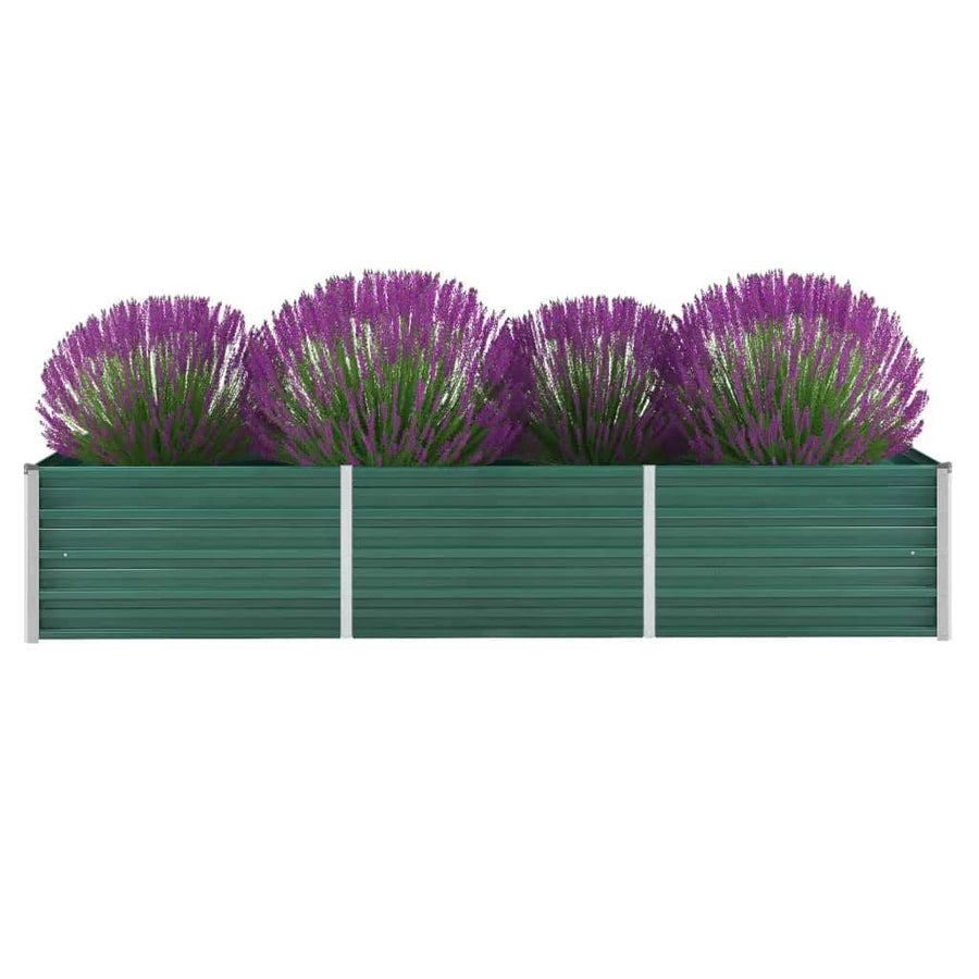 Plantenbak Verhoogd Gegalvaniseerd Staal 240 x 80 x 45 cm
