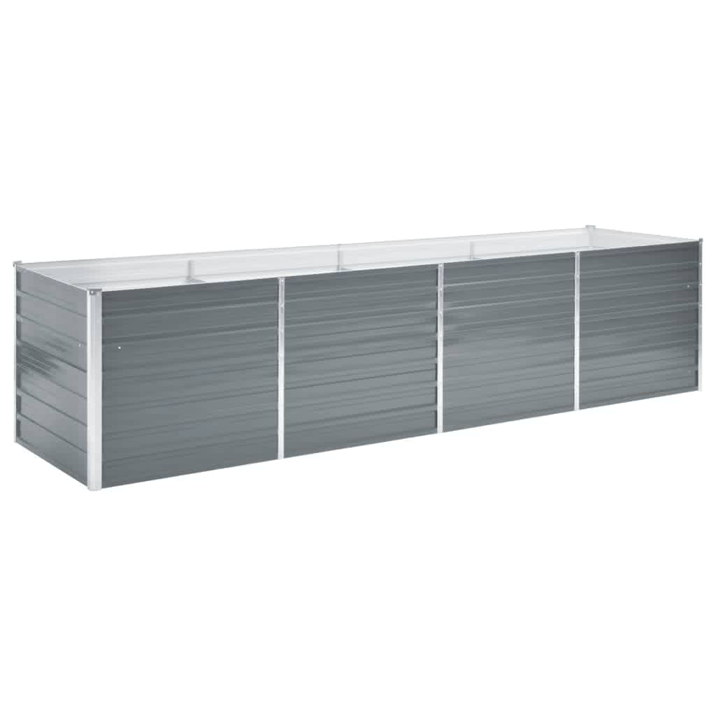 Plantenbak Verhoogd Gegalvaniseerd Staal 320 x 80 x 77 cm
