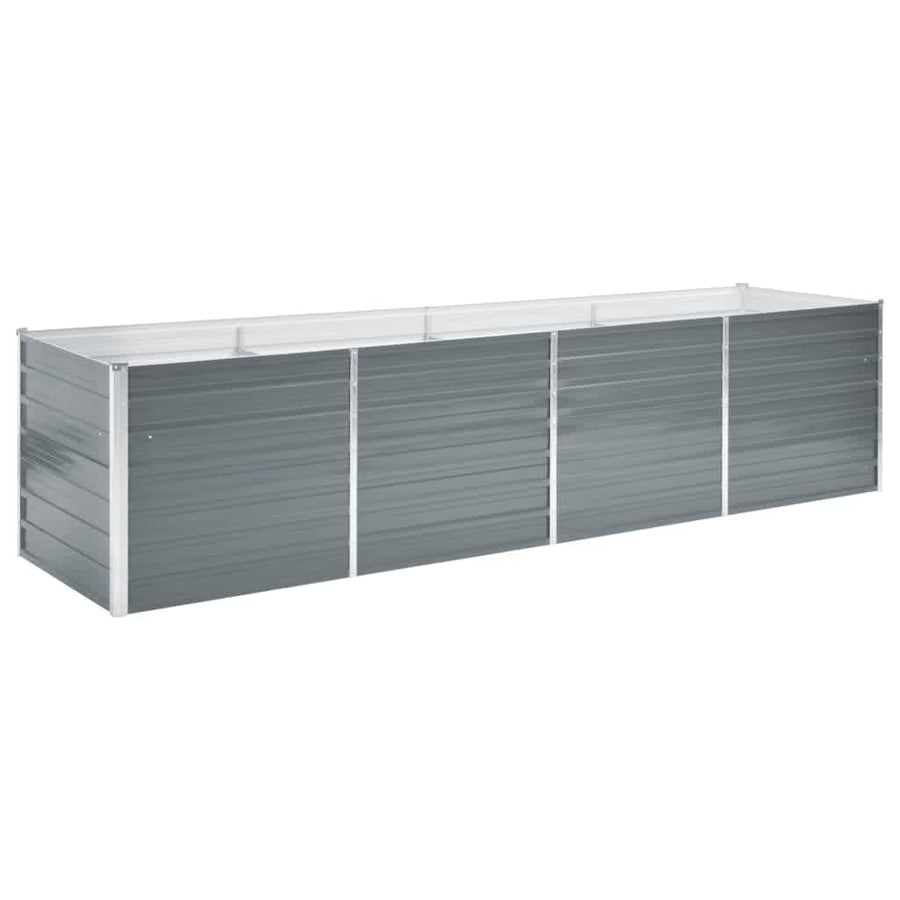 Plantenbak Verhoogd Gegalvaniseerd Staal 320 x 80 x 77 cm