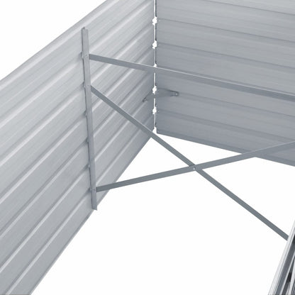 Plantenbak Verhoogd Gegalvaniseerd Staal 320 x 80 x 77 cm
