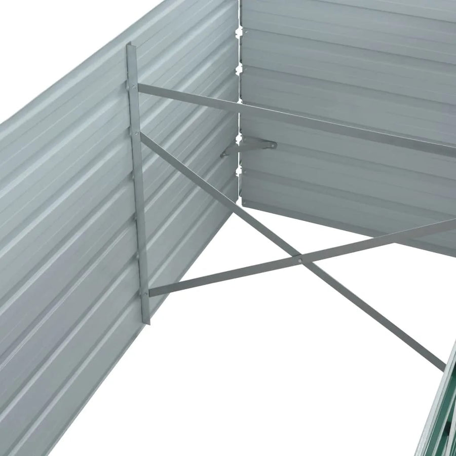 Plantenbak Verhoogd Gegalvaniseerd Staal 320 x 80 x 77 cm