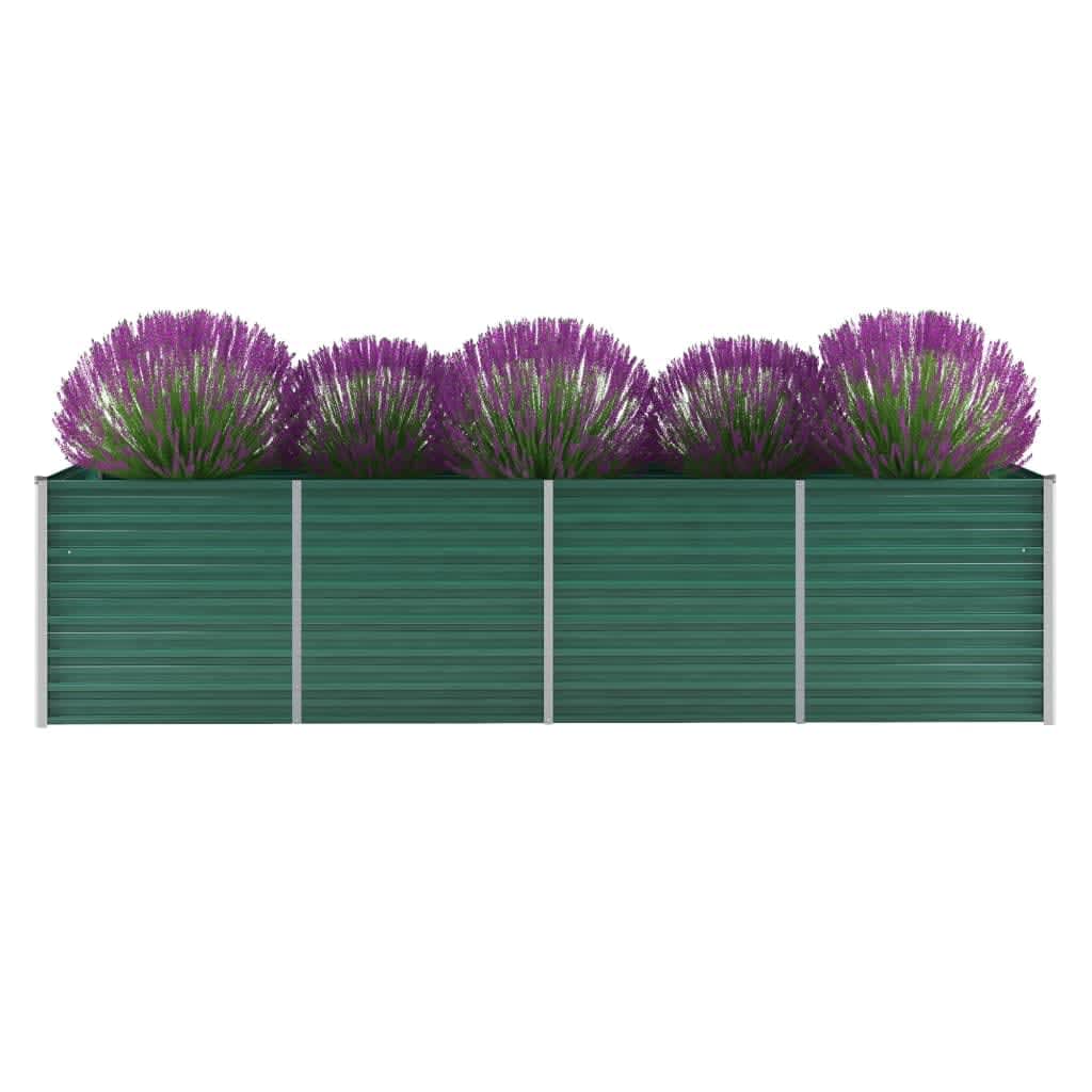 Plantenbak Verhoogd Gegalvaniseerd Staal 320 x 80 x 77 cm