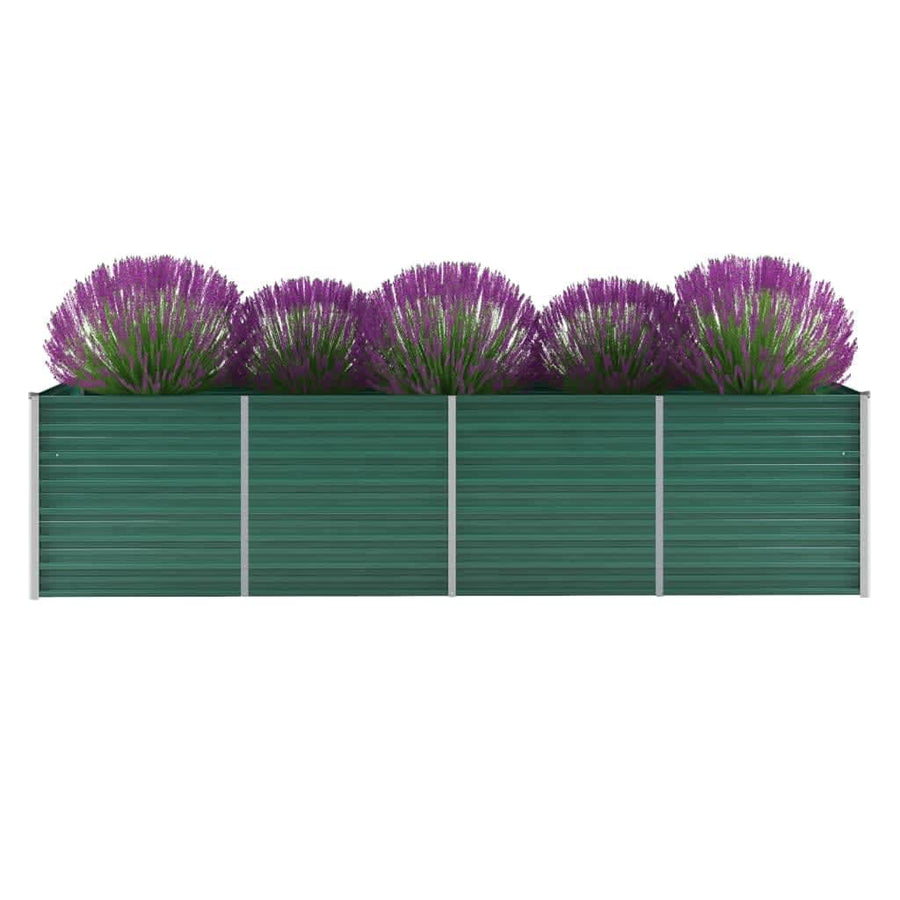 Plantenbak Verhoogd Gegalvaniseerd Staal 320 x 80 x 77 cm