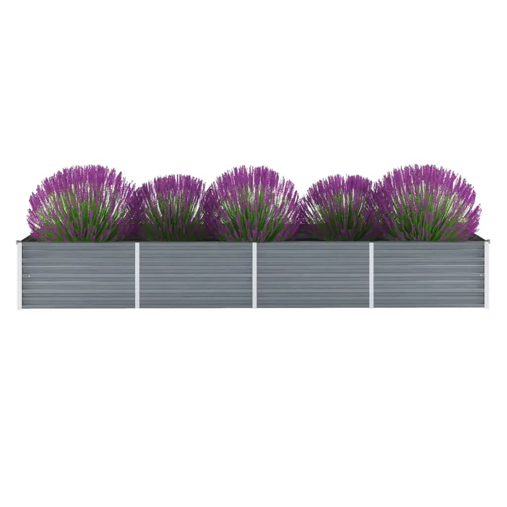 Plantenbak Verhoogd Gegalvaniseerd Staal 320 x 80 x 45 cm