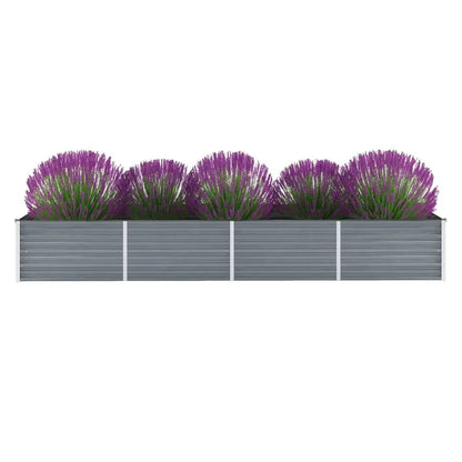 Plantenbak Verhoogd Gegalvaniseerd Staal 320 x 80 x 45 cm