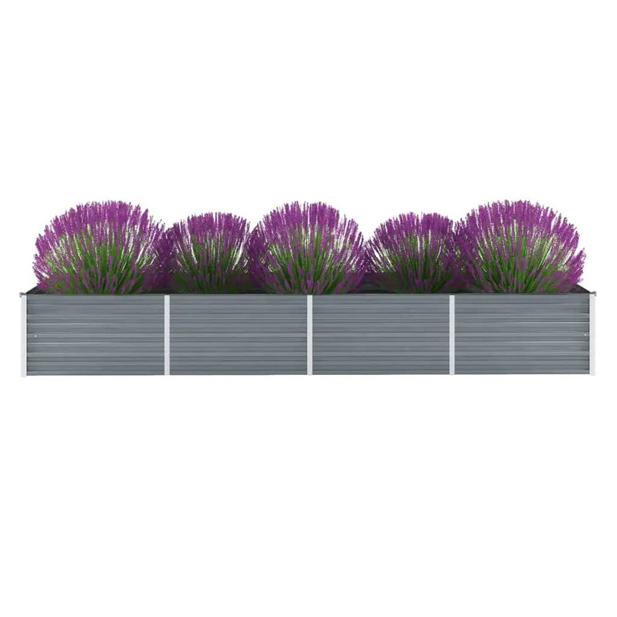 Plantenbak Verhoogd Gegalvaniseerd Staal 320 x 80 x 45 cm