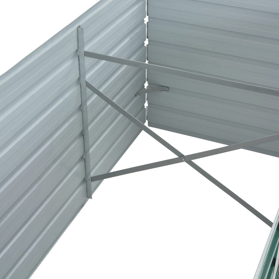 Plantenbak Verhoogd Gegalvaniseerd Staal 320 x 80 x 45 cm