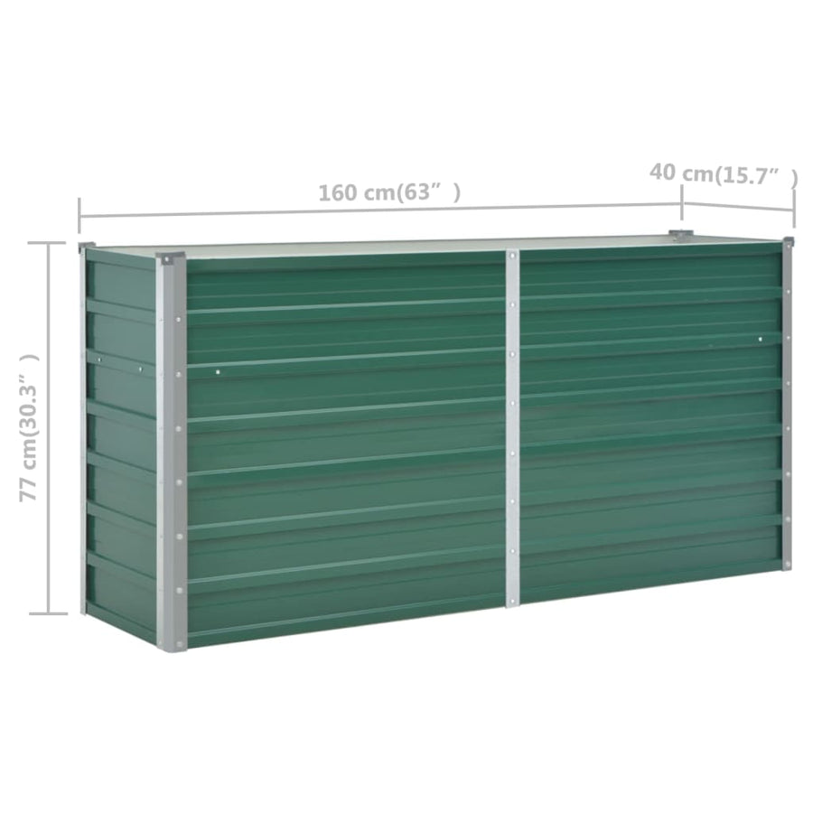 Plantenbak Verhoogd Gegalvaniseerd Staal 160 x 40 x 77 cm
