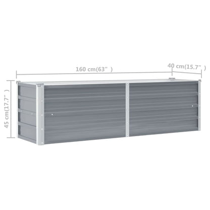 Plantenbak Verhoogd Gegalvaniseerd Staal 160 x 40 x 45 cm