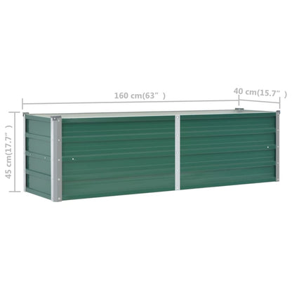 Plantenbak Verhoogd Gegalvaniseerd Staal 160 x 40 x 45 cm