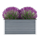 Raised planter 100x40x45 cm galvanized steel grey