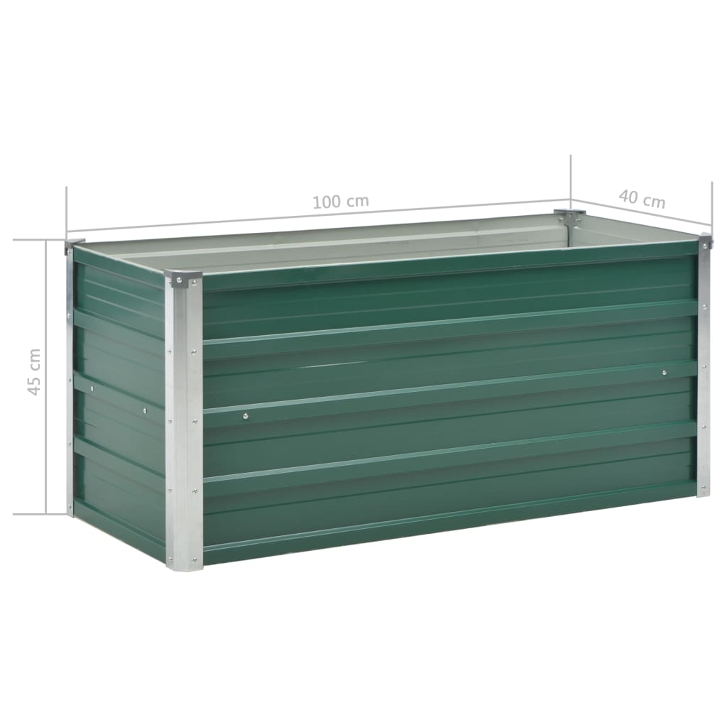 Plantenbak Verhoogd Gegalvaniseerd Staal 100 x 40 x 45 cm