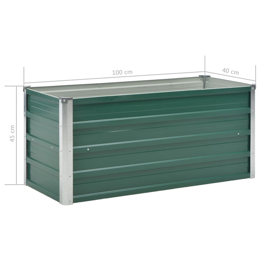 Plantenbak Verhoogd Gegalvaniseerd Staal 100 x 40 x 45 cm