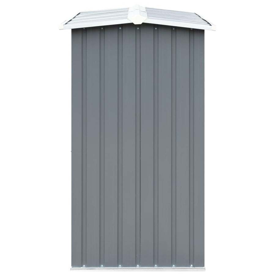 Haardhoutschuur 330X92X153 Cm Gegalvaniseerd Staal Grijs