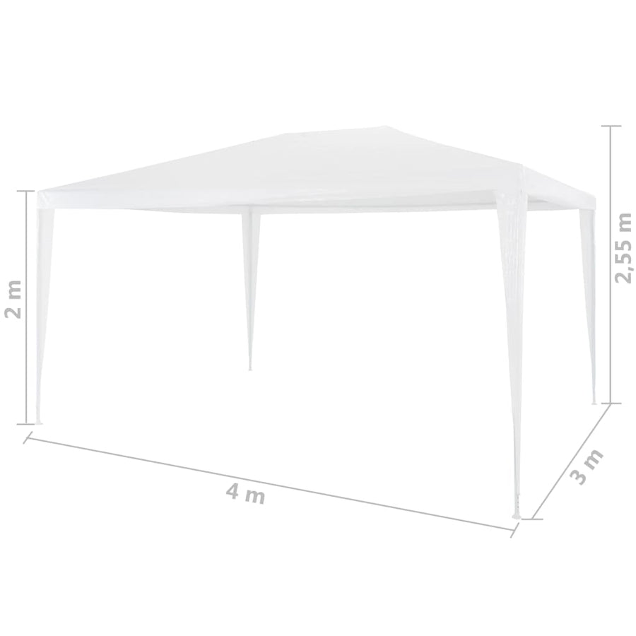 Partytent 3X4 3 x 4 m Wit