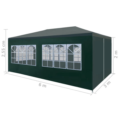Partytent 3 x 6 m Groen