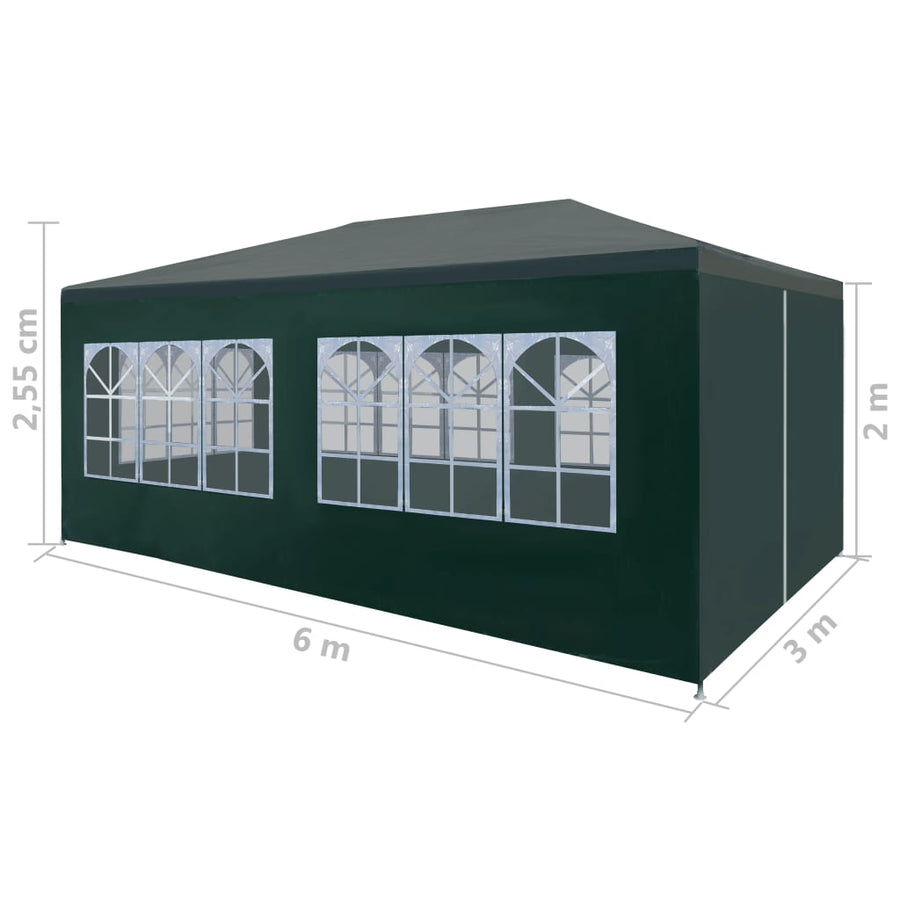Partytent 3 x 6 m Groen
