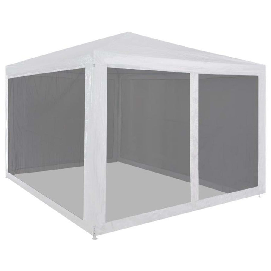 Partytent Met 4 Mesh Zijwanden 3 x 3 m Wit