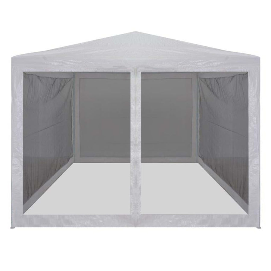 Partytent Met 4 Mesh Zijwanden 3 x 3 m Wit