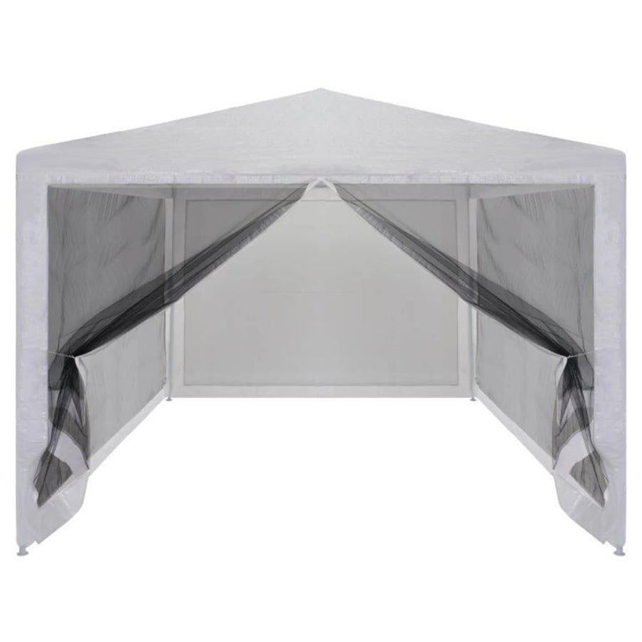 Partytent Met 4 Mesh Zijwanden 3 x 3 m Wit