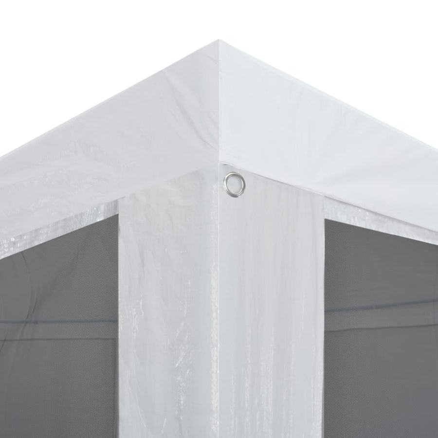 Partytent Met 4 Mesh Zijwanden 3 x 3 m Wit