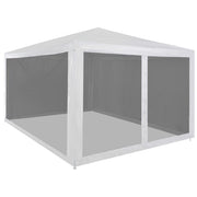 Partytent 4x3 m met mesh zijwanden