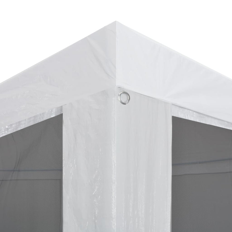 Partytent Met 4 Mesh Zijwanden 4 x 3 m Wit