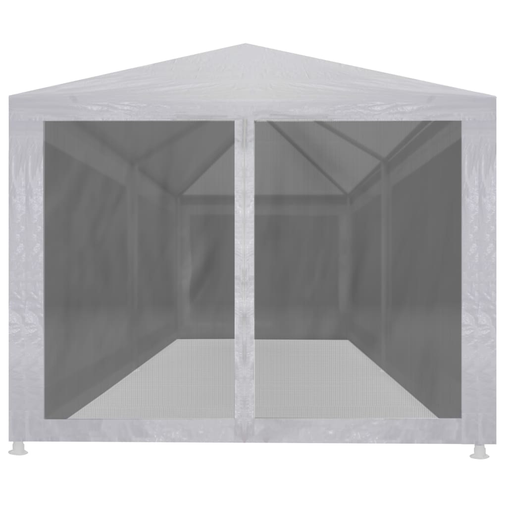 Partytent Met 6 Mesh Zijwanden 6 x 3 m Wit