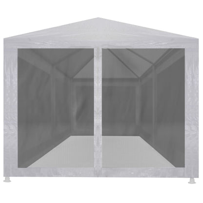 Partytent Met 6 Mesh Zijwanden 6 x 3 m Wit