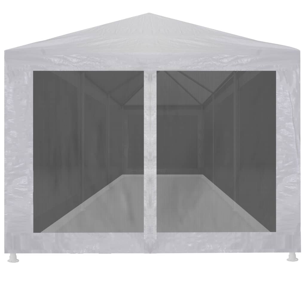 Partytent Met 8 Mesh Zijwanden 9 x 3 m Wit