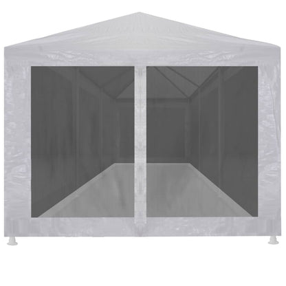 Partytent Met 8 Mesh Zijwanden 9 x 3 m Wit