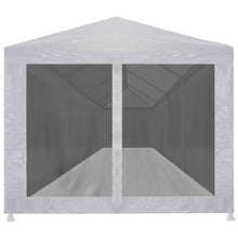 Partytent Met 10 Mesh Zijwanden 12 x 3 m Wit