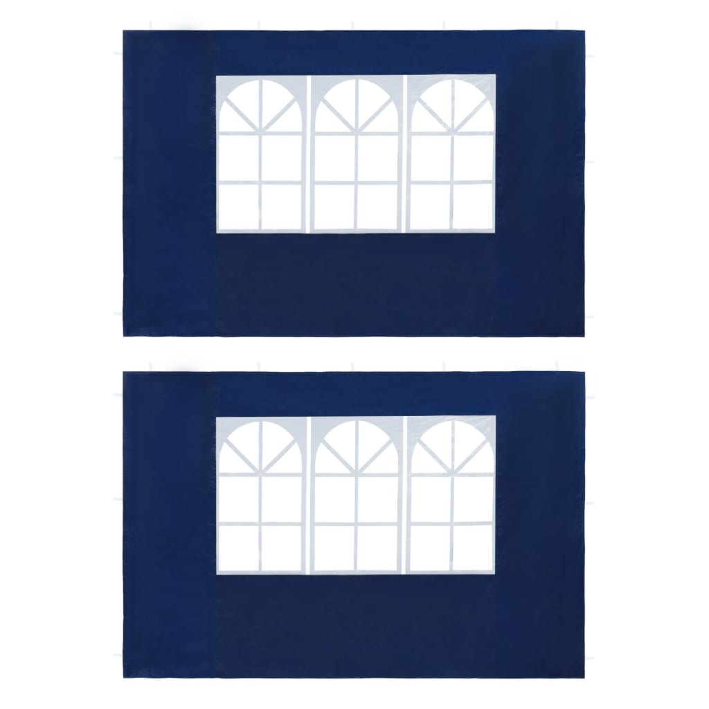 Tentwanden Met Raam Pe 2 St Blauw