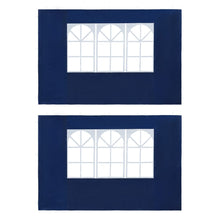 Tentwanden Met Raam Pe 2 St Blauw